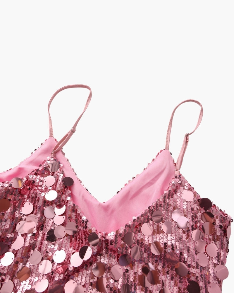 Sparkling Sequin Mini Dress for Celebrations