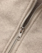 Wool Zip Coat in Marlow Style