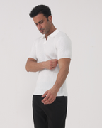 Ribbed Cotton Polo in Florence Style
