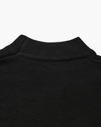 Classic Ribbed Mock Neck Pullover