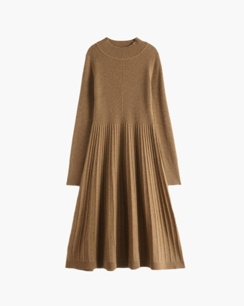 Luxurious Cashmere Flared Dress