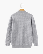 100% Cashmere Knit Half-Zip Sweater