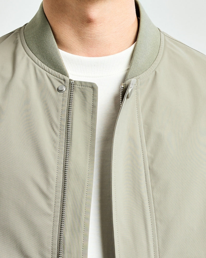 Sleek Minimalist Bomber Jacket