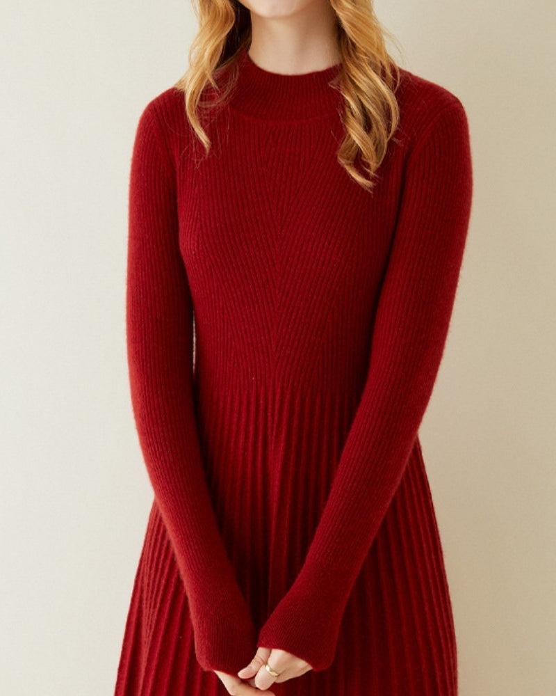 Luxurious Cashmere Flared Dress