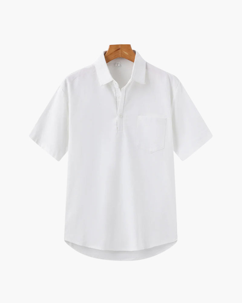 Classic Linen Polo Shirt