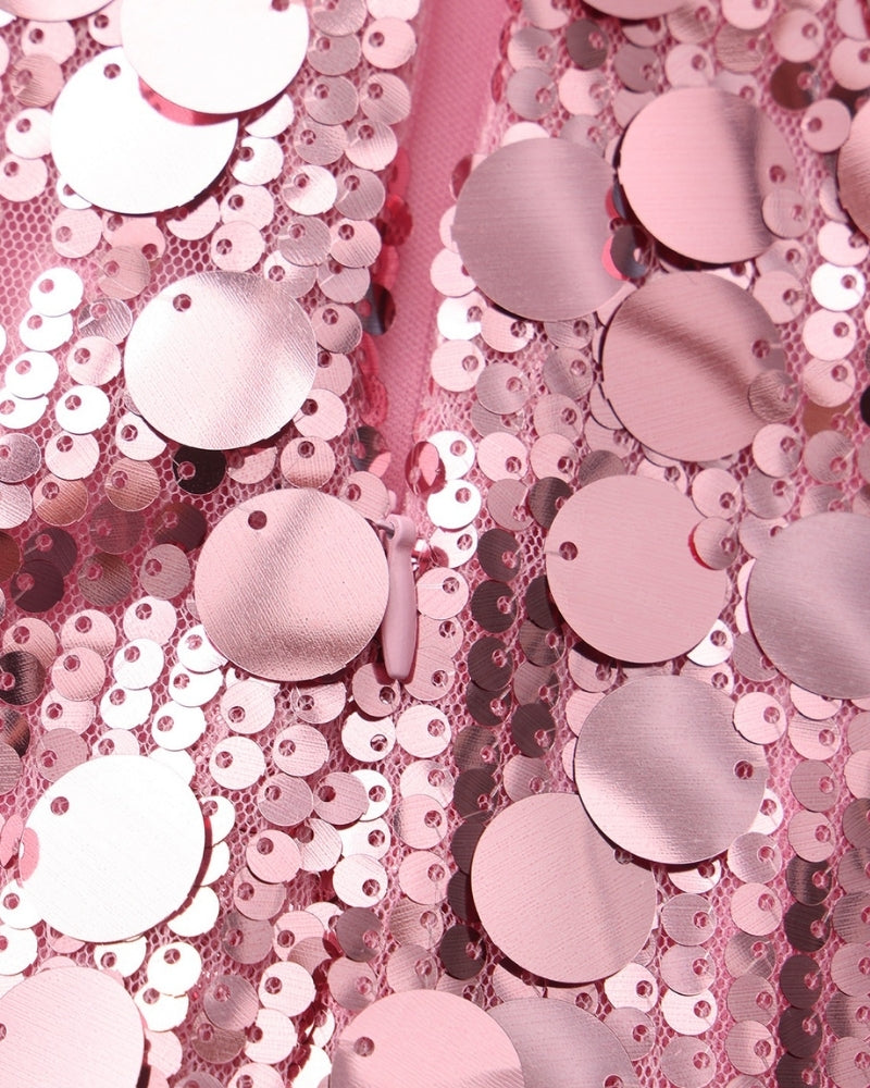 Sparkling Sequin Mini Dress for Celebrations