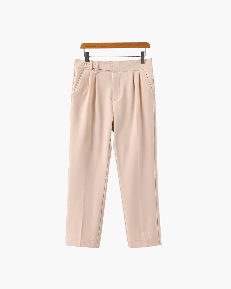Chic High-Waisted Trousers Inspired by Parisian Style