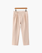 Chic High-Waisted Trousers Inspired by Parisian Style