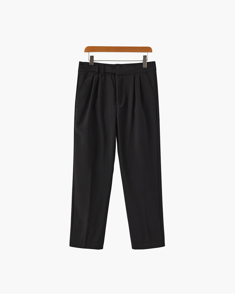 Chic High-Waisted Trousers Inspired by Parisian Style