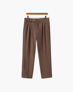Chic High-Waisted Trousers Inspired by Parisian Style