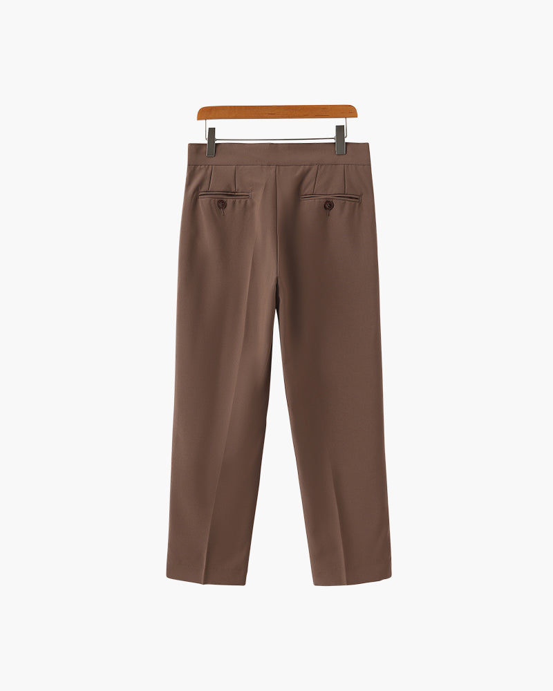Chic High-Waisted Trousers Inspired by Parisian Style