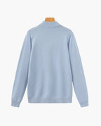 Classic Ribbed Mock Neck Pullover
