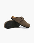 Suede Clogs with Timeless Elegance