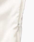 Ruffled Midi Dress with Pearl Buttons