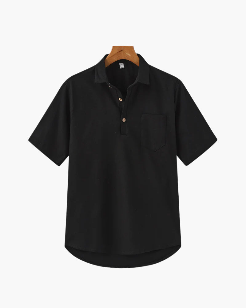 Classic Linen Polo Shirt