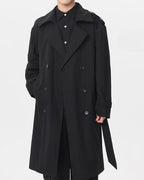Timeless Double-Breasted Trench Overcoat