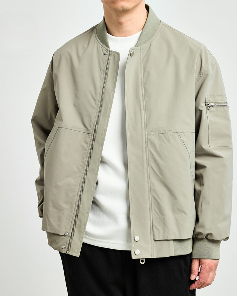 Sleek Minimalist Bomber Jacket