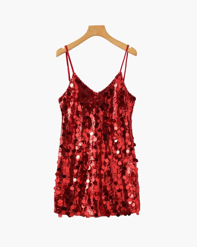 Sparkling Sequin Mini Dress for Celebrations