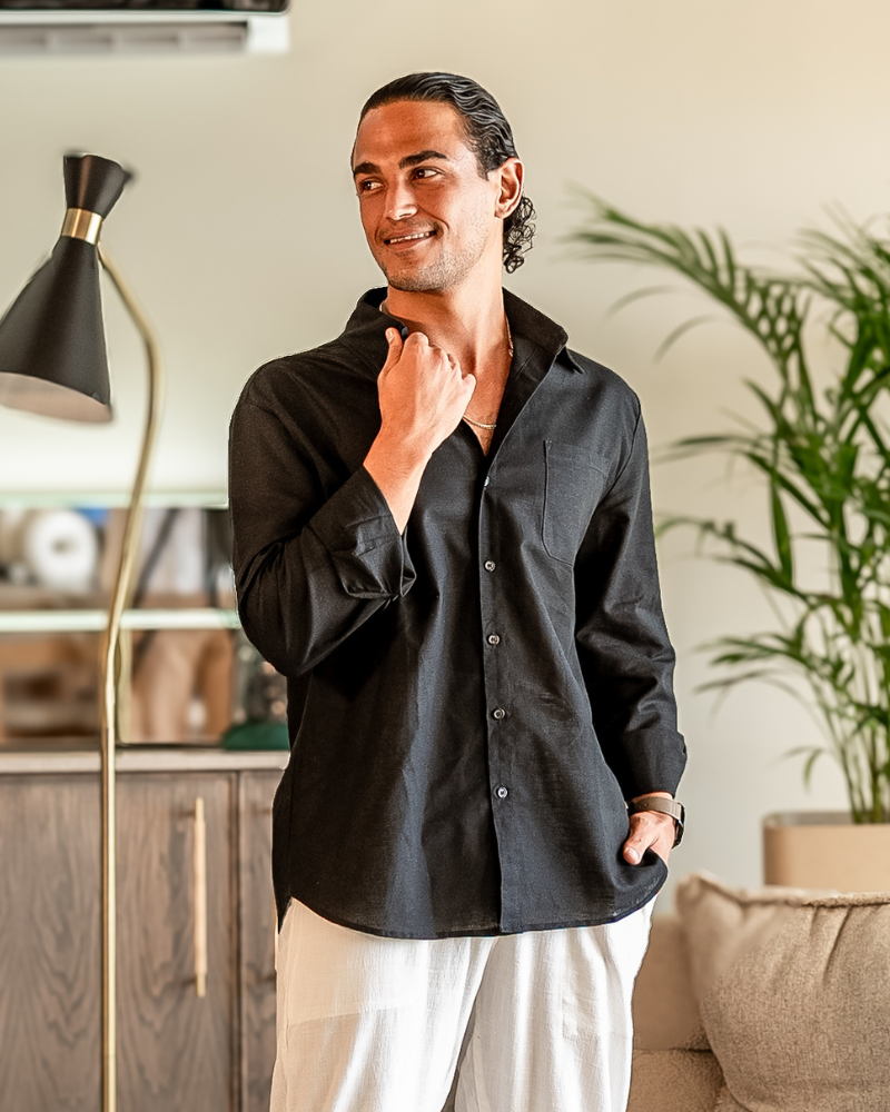 100% Linen Shirt in Cape Town Style