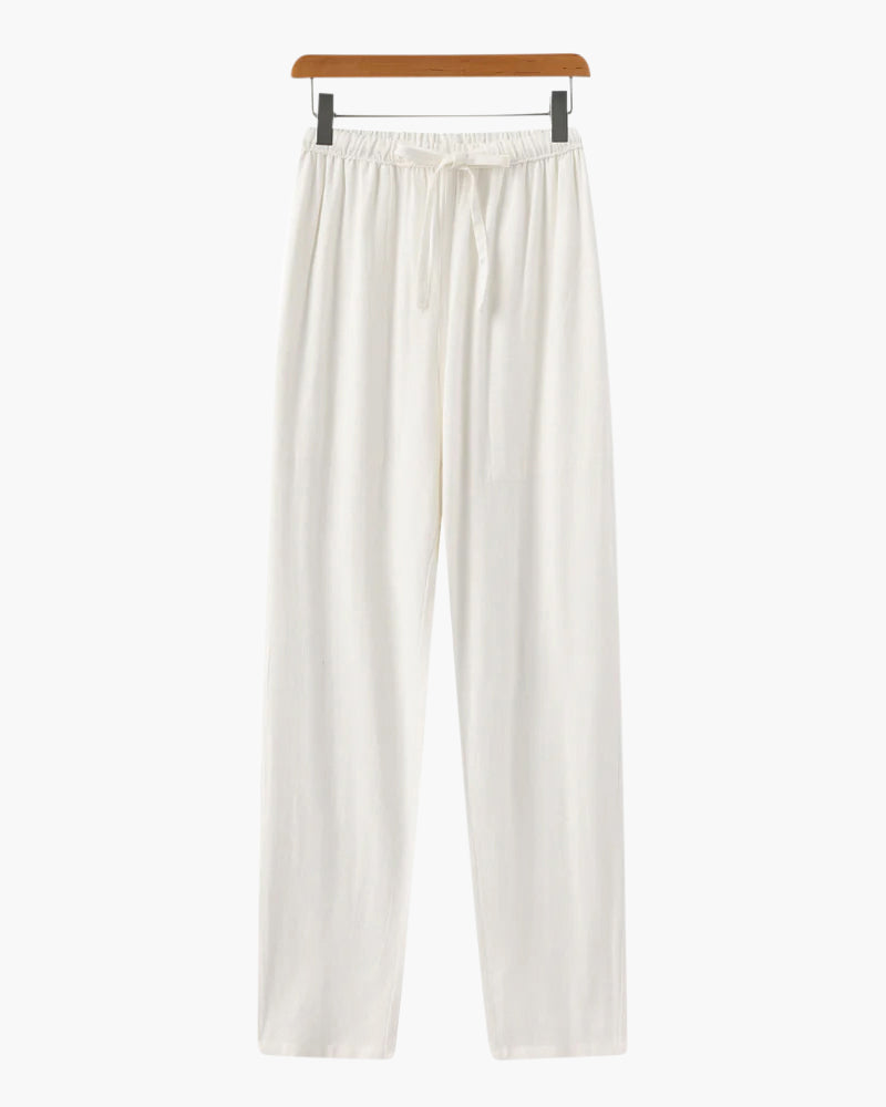 Marrakech - Slim Fit Linen Trousers