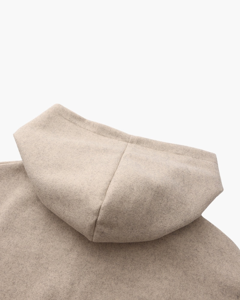 Wool Zip Coat in Marlow Style