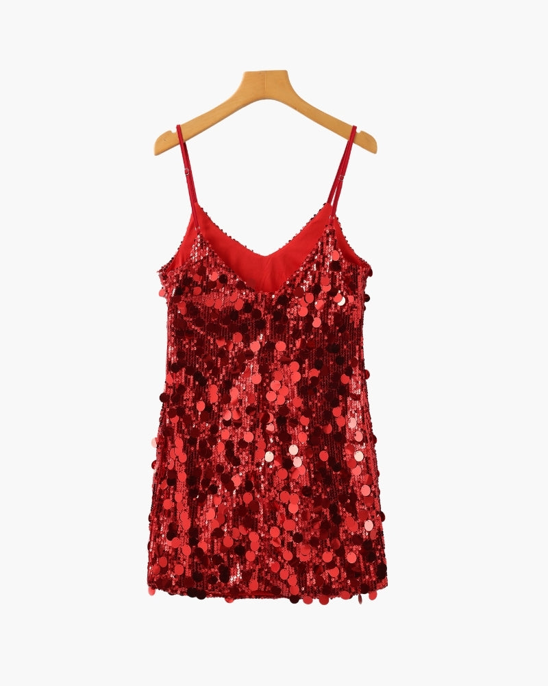 Sparkling Sequin Mini Dress for Celebrations
