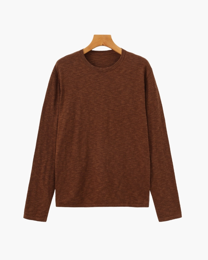 Essential Crewneck in Linen-Cotton Blend