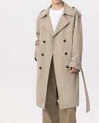 Timeless Double-Breasted Trench Overcoat