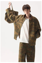 ANSWER ME Vintage Look Camo Workwear Jacket