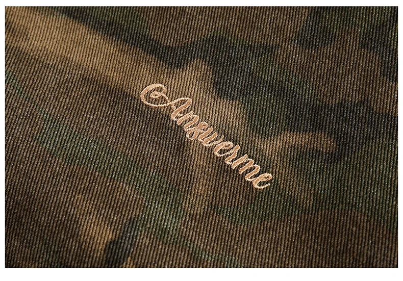 ANSWER ME Vintage Look Camo Workwear Jacket