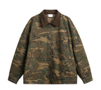 ANSWER ME Vintage Look Camo Workwear Jacket