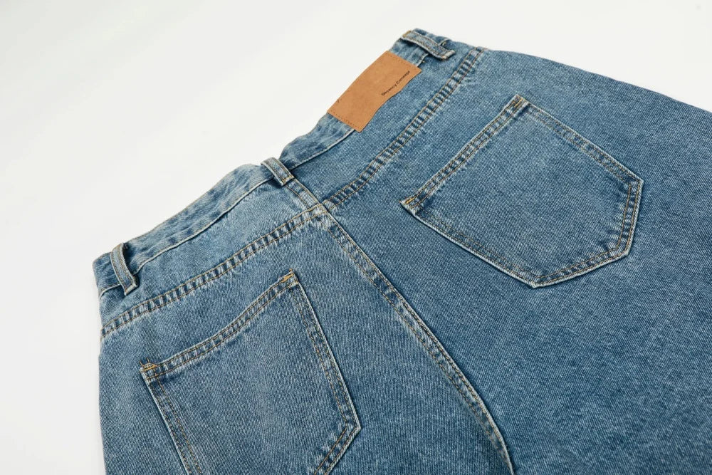 Asymmetrical Baggy Jeans