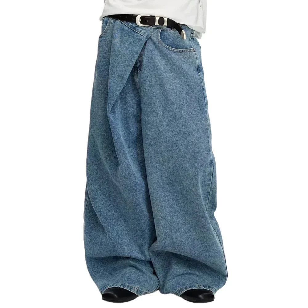 Asymmetrical Baggy Jeans