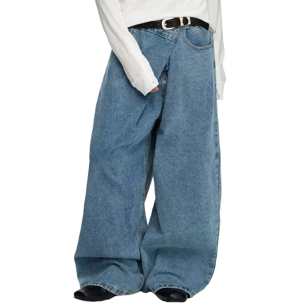 Asymmetrical Baggy Jeans