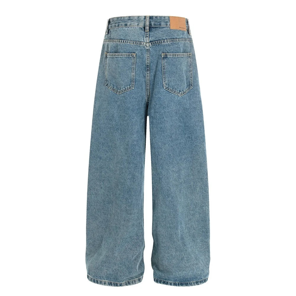 Asymmetrical Baggy Jeans