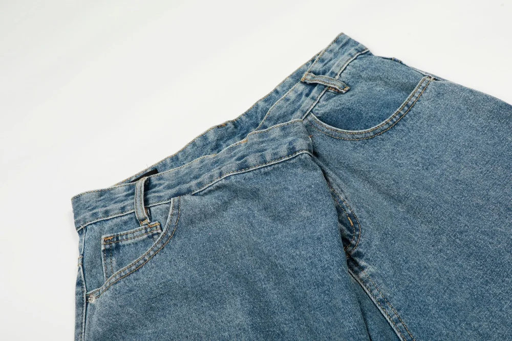 Asymmetrical Baggy Jeans