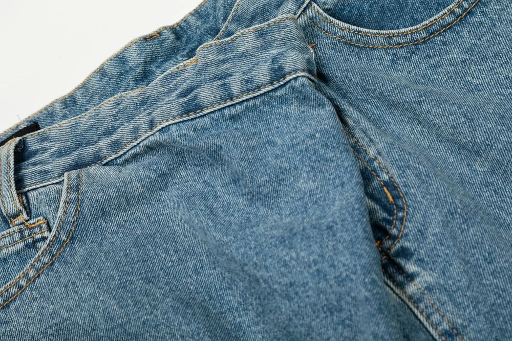 Asymmetrical Baggy Jeans