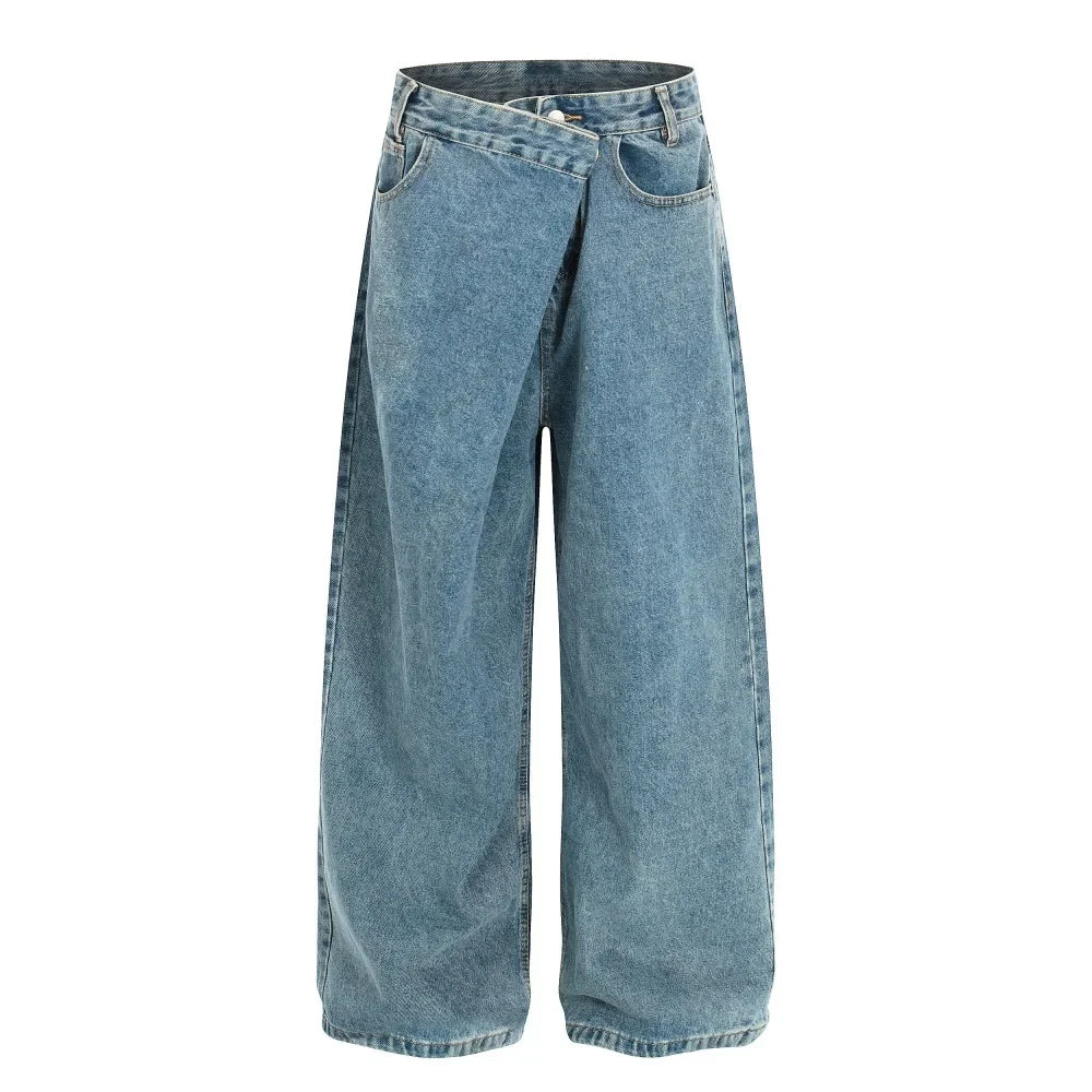 Asymmetrical Baggy Jeans
