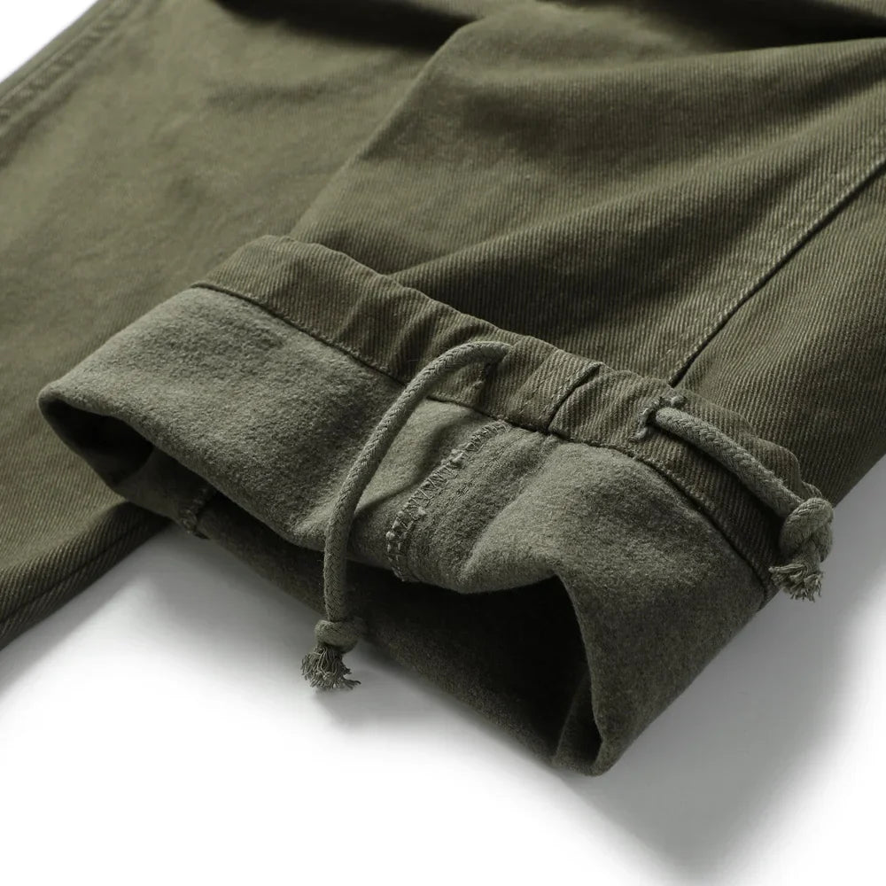 BREAD & DENIM Washed Twill Military Pants
