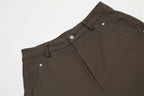 Barrel Leg Twill Pants