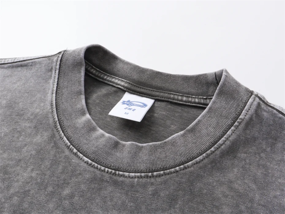 Essential Boxy Fit Washed Drop Sleeve T-Shirt