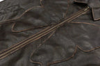 Butterfly Embossed Faux Leather Jacket