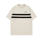 Chest Stripe Dropped Sleeve T-Shirt