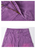 Colour Wash Denim Carpenter Shorts