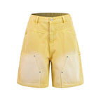 Colour Wash Denim Carpenter Shorts
