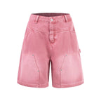 Colour Wash Denim Carpenter Shorts
