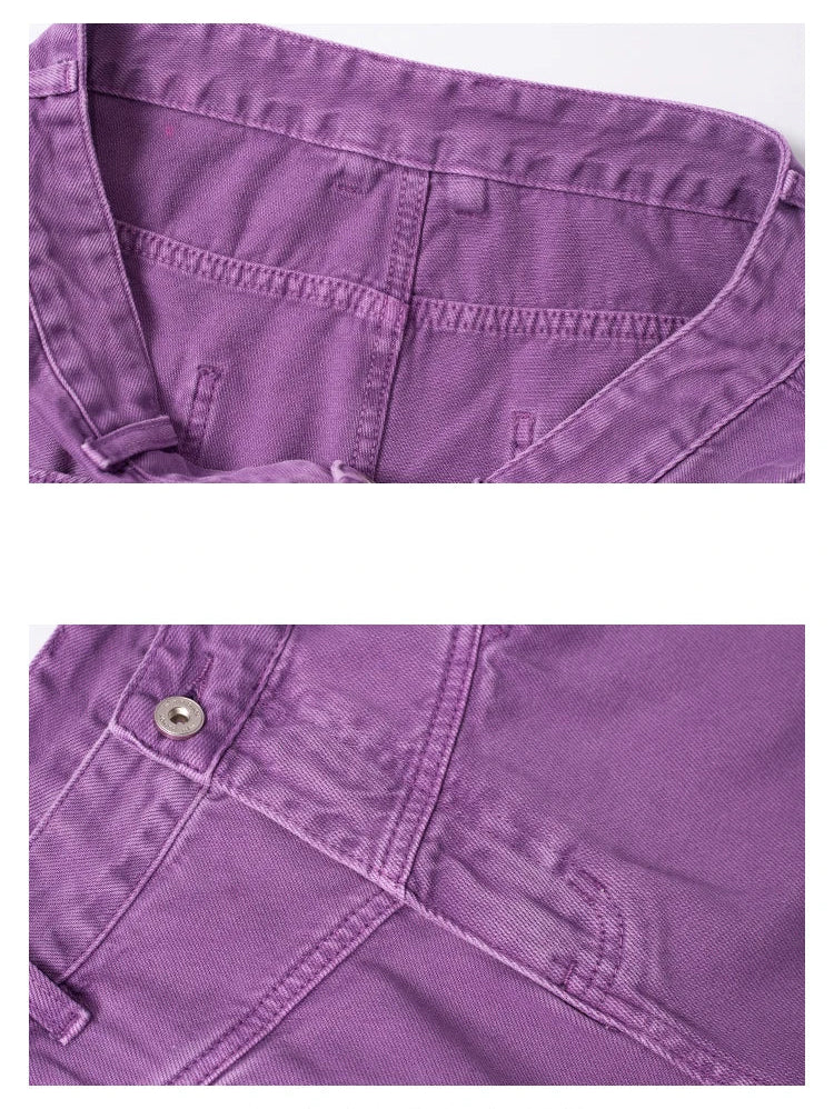 Colour Wash Denim Carpenter Shorts