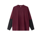 Essential Contrast Double Layer Long Sleeve T-Shirt