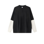 Essential Contrast Double Layer Long Sleeve T-Shirt
