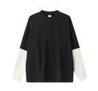 Essential Contrast Double Layer Long Sleeve T-Shirt